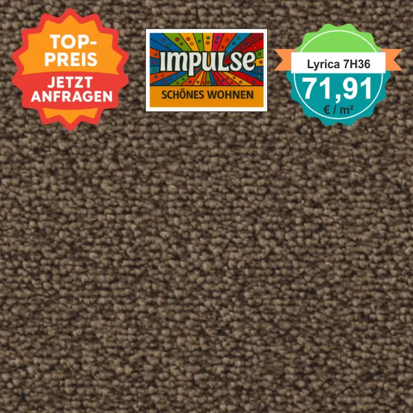 Vorwerk Lyrica 7H36 braun – Velours Teppich – € 71,91/m² – Produktbild